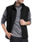 Cooleep Herren Fleece Weste Outdoor Ärmellose Fleecejacke Fleeceweste für Herren Warme Gilet mit Taschen Reißverschluss Schwarz XXL