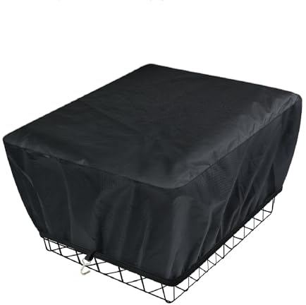 bruwaa Regenschutz Fahrradkorb- [Geeignet für vordere und hintere Fahrradkörbe] - Mit Gummiband und 2 Haken - Wasserdichte, staubdichte und schmutzdichte Fahrradkorbabdeckung