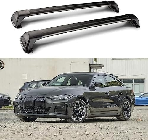Auto Dachträger für BMW i4 Gran Coupe 2022 2023 2024, StrapazierfäHige Schnellmontage Abschließbar Dachgepäckablage Dachteile