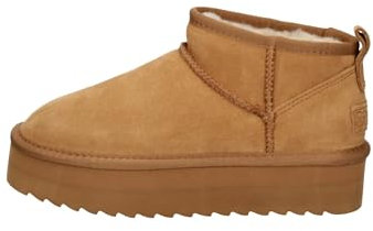 Colors Of California - Platform Boot In Suede Tan HC.YWPLA01