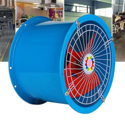 BETAM Industrial Exhaust Fan,Inline Duct Fan Axial Flow,Utility Blower Fan 2800R/Min,Carbon Steel Shell,All Copper Motor,for Bathroom, Office, Grow Rooms Ventilation,Metal Grille,290mm