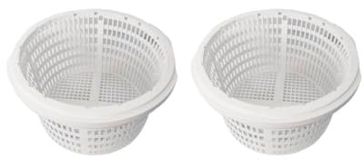 Leisurealeaneag Juego de 2 coladores para piscina, cesta de filtro de repuesto para limpiar césped