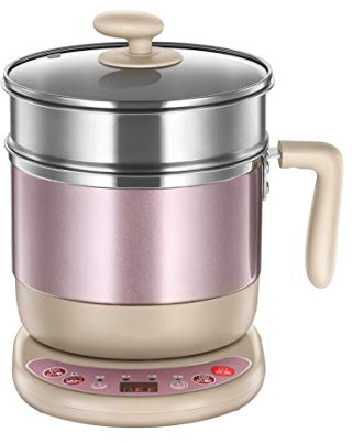 RajoNN Mini vaporera eléctrica Multifuncional, Olla calefactora para arroz, vaporera portátil, Olla Caliente Ajustable, Olla de Cocina