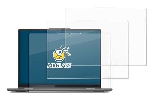 BROTECT Schutzglas für Lenovo Yoga 7i Gen 8 16 (3 Stück) Schutzfolie Panzer Folie Glas Displayschutz [Kratzfest 9H, Anti-Fingerprint]