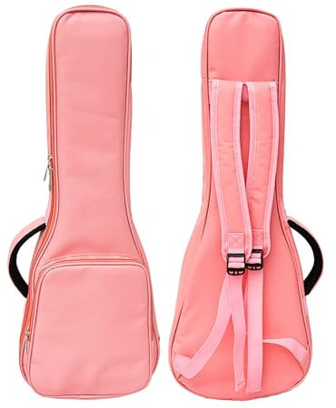 ONDIAN Ukulele Bag Ukulele Bag Doppia Spalla Ukulele Zaino Ukulele Borsa per Viaggio, rosa, 23/24inch