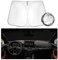 SHAOHAO Compatible con Audi A4 B9 / A5 F5 2018-2023 2024 Parasol Plegable con Tejido Revestido de Plata, Parasol Plegable, protección UV y contra el Calor Accesorios A4 B9 2024