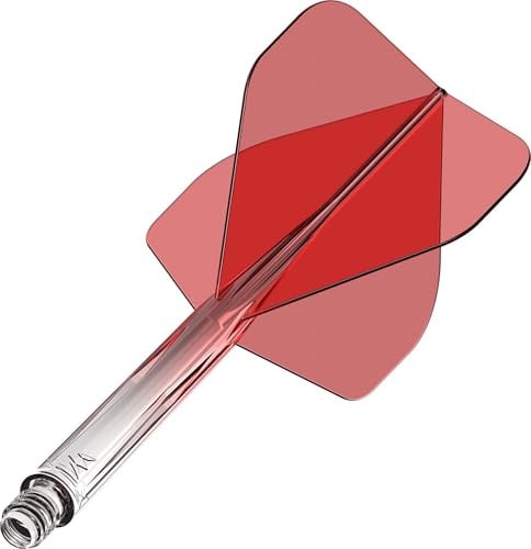 Mission Darts Force 90 | Integriertes präzisionsgeformtes Dart-Flight und Schaftsystem, 3 Stück, professionelle, langlebige 2-in-1 kombinierte Dart-Flights und Schäfte, Standard Nr. 2
