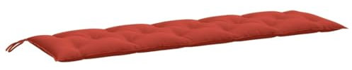 vidaXL Gartenbank-Auflage Melange Rot 180x50x7 cm Stoff