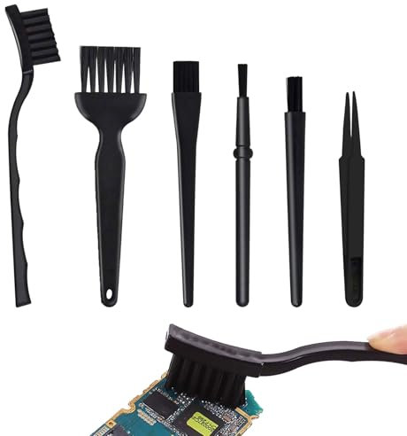 Pc Reinigungsset,Staubpinsel,Pc Cleaning Kit,Reinigungspinsel,Tastatur Reinigung,Nylon Bürsten,Kunststoff Antistatisch Esd Bürste Für Reinigung Pc,Tastatur,Leitfähigen Boden,Leiterplatte, Motherboards