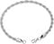 Silver Twisted Rope Bracelet Hip Hop Jewelry 316L Stainless Steel For Men and Women's Thick Rope Chain Bracelet for Men and women Silver Bracelet (3mm)