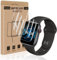 VSEER 4 Stück TPU Schutzfolie für Panzerglas für Apple Watch Series 9/7/8 45mm, Blasenfrei Anti-Kratzer Series 9/7/8 45mm Flexible Folie, Ultra-klar Transparent Apple Watch 45mm Displayschutzfolie
