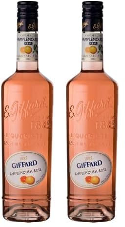 Giffard - Crème de Pamplemousse Rose - Crème de Fruits - Recette Française - Florale et Intense - 70 Cl (Lot de 2)