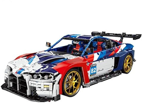 barweer Klemmbausteine Autos Technik Sammlung Geschenk für Erwachsene und Männer,Building Set 1:8 Groß Sportwagen Bausteine (4556 Teile)