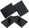 4er Set schwarze Abdeckkappen für Aluprofile 60x45mm