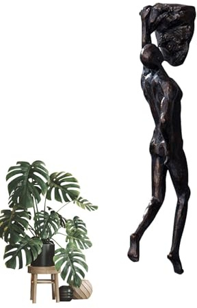 Xujuika Kletternde Männer Kletter Figuren Deko, Klettern Männer Wand Deco, Kletterfigur Am Seil Aus Harz, Klettermann Wandskulptur, Kletterfiguren Deko Für Kunstdekoration, Einzigartige Geschenke