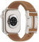 CHANCHY Cinturino in pelle per Apple Watch da 40 mm, 41 mm, 42 mm (serie 10), cinturino di ricambio in vera pelle per Apple Watch serie 10, 9, 8, 7, 6, 5, 4, 3, 2, 1 e iWatch SE, marrone + fibbia