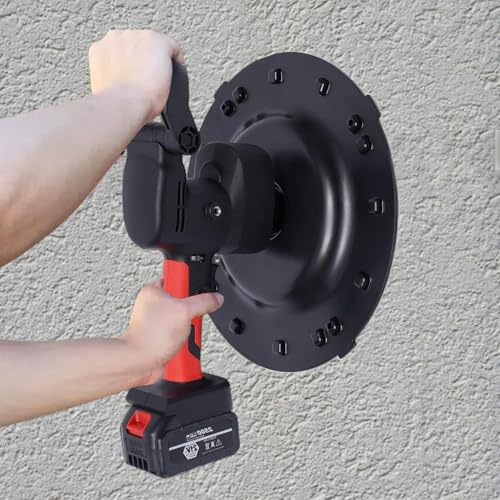 Electric Concrete Trowel Machine, 1680W Smoothing Polishing Machine with 6 Variable Speeds, 200 RPM Multi-Function Sander Grinder for Walls