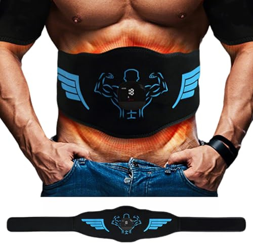 Vtizikl EMS Muscle Stimulator,EMS Bauer Trainer,Abs Trainer Abdominal Muscle Toner,Electronic Toning Belts Workout Home Fitness Device,Abdominal Muscle Trainer for Men and Women