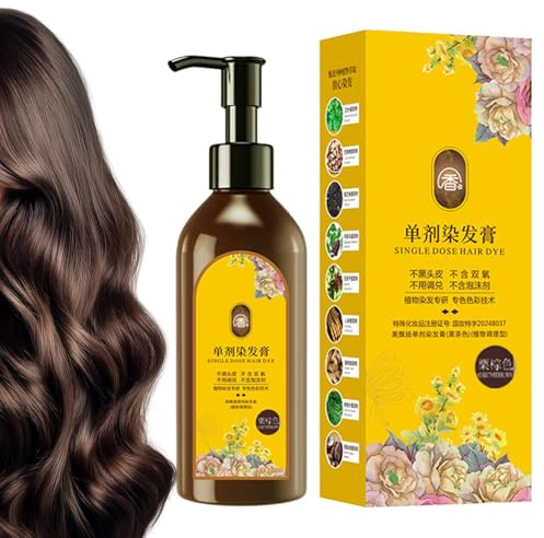 Natürliche Haarfarbe für Frauen Sanfte Haarfärbung mit Grauhaarabdeckung | Natürlicher Pflanzenextrakt für eine schonende Haarfärbung Freundin Ehemann Ehefrau