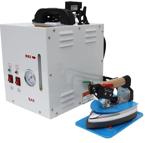 DHMYYXGS Station Repassage Vapeur Industrielle,Centrale Vapor,1600W Puissance + Réservoir 5L,Vapeur Continue à Haute Température + Chaudière Séparée,Usines de Vêtements/Blanchisseries