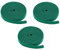 7.5 Metre - 3 Rolls Hook and Loop Tie Tape Plant Shrub Garden Sewing Green Strap.