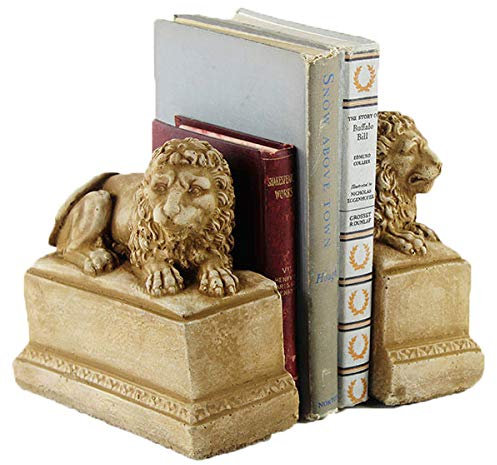 Buchstützen Löwe, für Zuhause, Büro und Garten, robust, für Regal, Buchstützen