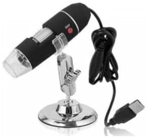 Media-Tech 50-fach-500-fache Vergrößerung, Endoskop, 2 MP, 8 LEDs, USB 2.0, Digital-Mikroskop, Mini-Kamera mit OTG-Adapter und Metallhalterung, kompatibel mit Mac Window 7 8 10 Android Linux