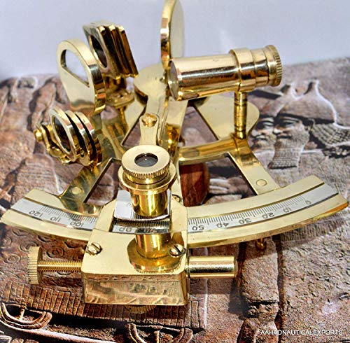 4 Solid Brass Sextant Nautical Working Instrument Astrolabe Ships Maritime Gift h