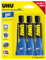 UHU universelle gel - Colle formule gel, ne goutte pas, sèche rapidement, transparente, lot 3 tubes 35ml