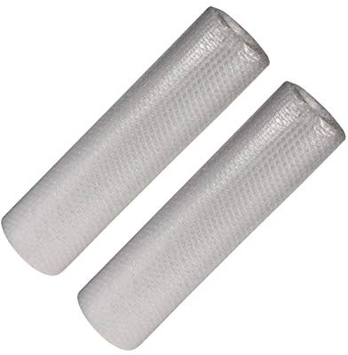 Idena Luftpolsterfolie für Versand-Sicherung, 40 cm x 10 m auf Rolle, 70 µ, Transport (2 Rollen)