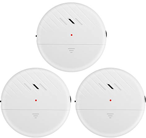 EverNary Window Vibration Alarm, 3Pack 125dB Loud Ultra-Slim Anti-Theft Alarm for Door and Window Glass Break Sensor Alert with Adjustable Sensitivity (3, White)