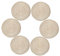 Diealles Manteles Individuales, 6 Piezas Salvamanteles Individuales Color Café, Manteles Individuales Redondos, Individuales Mesa Lavables para La Mesa de Cocinaa