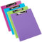Seco A4+ PVC-beschichtetes Klapp-Klemmbrett mit robustem Clip - Pack mit 4 sortierten Farben