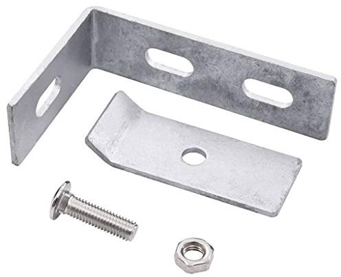 Tidyard 10 Sets Doppelstabmattenzaun Zaun Wandverbinder Wand-Verbinderset Eckverbinder Eckverbinder,Verzinkter Stahl + Edelstahl