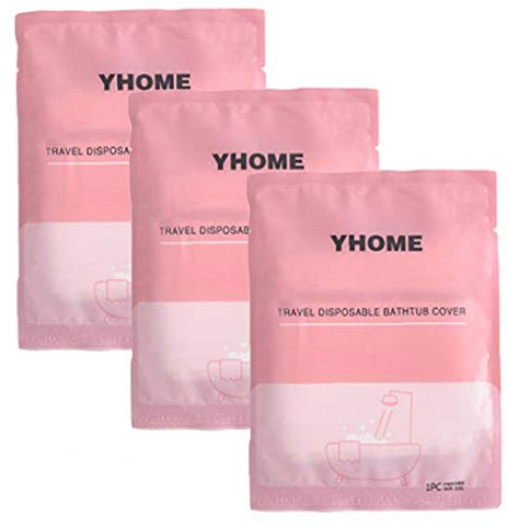 Disposable Bathtub Cover Liner Bathtub Liner Plastic Bag for Traveling Hotel Household Salon 3pcs