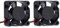 GDSTIME 2 Stück 30mm x 10mm Lüfter 5V 3010 Lüfter DC bürstenloser Kühlung 30 x 10mm