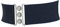 FASHIONGEN - Damen Breiter elastische gürtel, GLORIA - Marineblau (Silberschnalle), Large / 40 bis 43