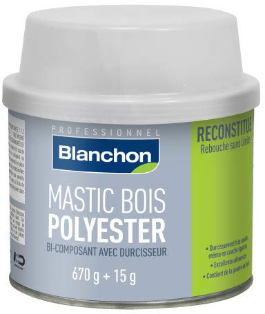 Mastic bois Polyester - Chêne - 670g