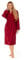 Twinzen Peignoir de Bain Femme - M - Bourgogne - 100% Coton avec Capuche - Certifié OEKO-TEX® - Robe de Chambre Eponge 2 Poches, Ceinture - Doux, Absorbant et Confort