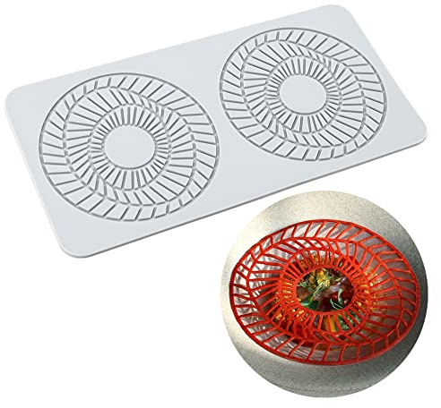 Moules en silicone pour la cuisson de moules Circulaire linéaire en forme creux 3D, tapis dentelle, moules en argile polymère antiadhésifs pour la pâtisserie, le savon