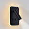 uksunvi Applique LED, applique de lecture de chevet, liseuses murales LED 12W, spot orientable （3W + 9W 3000K lumière chaude） (rectangle noir)