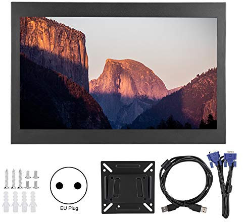Monitor Industriale, Display Touch Capacitivo Multipunto da 13,3 Pollici, Lunga Durata, Non Facile da Danneggiare, Adatto per PC, TV, CCTV, Fotocamera, Sicurezza, Computer, Drone e per Raspberry(#2)