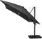 Avril Paris Parasol déporté LED 3x4m rectangle en aluminium + housse - rotatif 360° - Anthracite-ROME