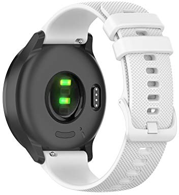 REYDA Silikonarmband Kompatibel für Garmin Venu Sq 2/Venu 2 Plus/Venu/Venu Sq Armband Silikon, 20mm Schnellverschluss Uhrenarmband Silikon Armband Ersatzarmband für Garmin Vivomove HR/Luxe/Sport/Style