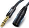 Veetop 2m XLR Male to 1/4 TRS Balanced Microphone Cable for Speakers, Stages, DJ, Studio Audio Consoles