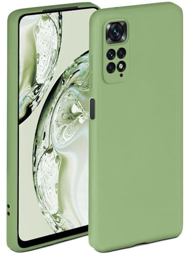 ONEFLOW Soft Case für Redmi Note 11S Hülle aus Silikon mit Kameraschutz, Silikonhülle mit erhöhtem Schutz fürs Display, Backcover Schutzhülle, weiche Handyhülle, Grün