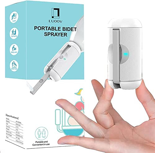 RGA Electric Bidet Tragbares Mobile Travel Bidet with 500 ml Water Bottle Sprühgerät Hand Perineal Bottle For Children, Men, Postpartum Women