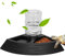 Nobleza - Alimentador Automático de Reptiles Cuenco de Agua y Comida para Reptiles Bandeja de Agua de Reptiles Dispensador de Agua de Tortuga con Botella, Talla L