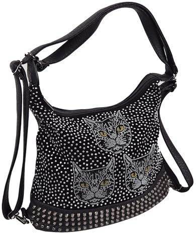 Einkaufszauber Rucksack Handtasche Beuteltasche Katzen AS