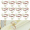 12-Pack Perle Elastische Perlen Serviettenringe Roségold Serviettenringe für Hochzeit Geburtstag Party